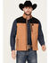 RANK 45® Men's Lakewood Softshell Block Vest - Big, Lt Brown, hi-res