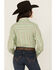 Image #5 - Cowboygirl by Jenna Paulette Women's Striped Long Sleeve Pearl Snap Western Shirt, Green, hi-res