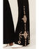 Image #2 - Hooey by Rock & Roll Denim Women's Mid Rise Stretch Trousers, Black, hi-res
