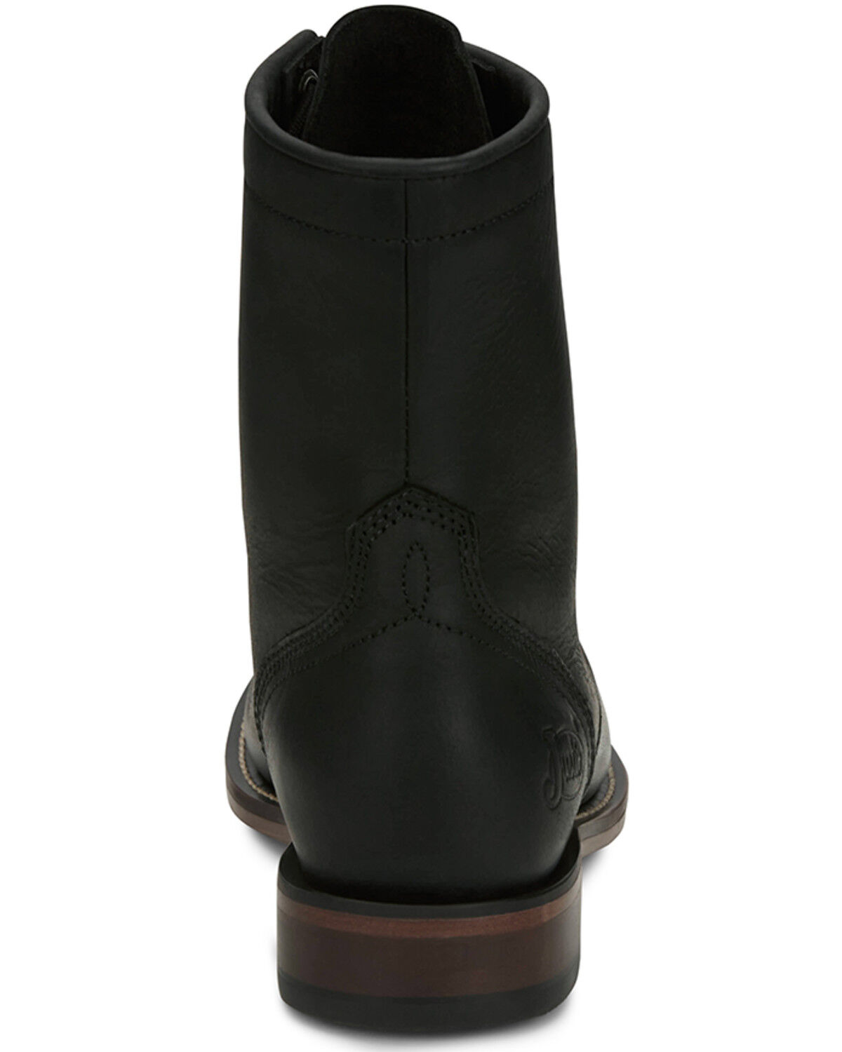 Image #5 - Justin Women's McKean Lace-Up Boots - Round Toe, Black, hi-res