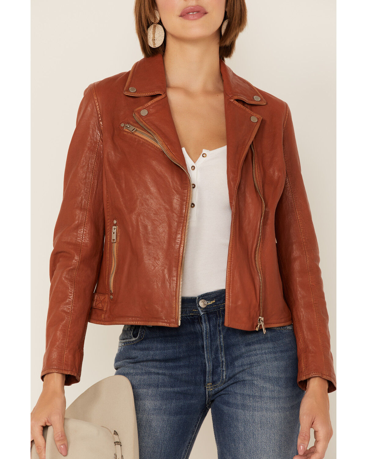 Image #2 - Mauritius Women's Star Leather Jacket , , hi-res