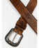 Image #2 - Cody James Men's Crazy Horse Burnished Leather Belt , Brown, hi-res
