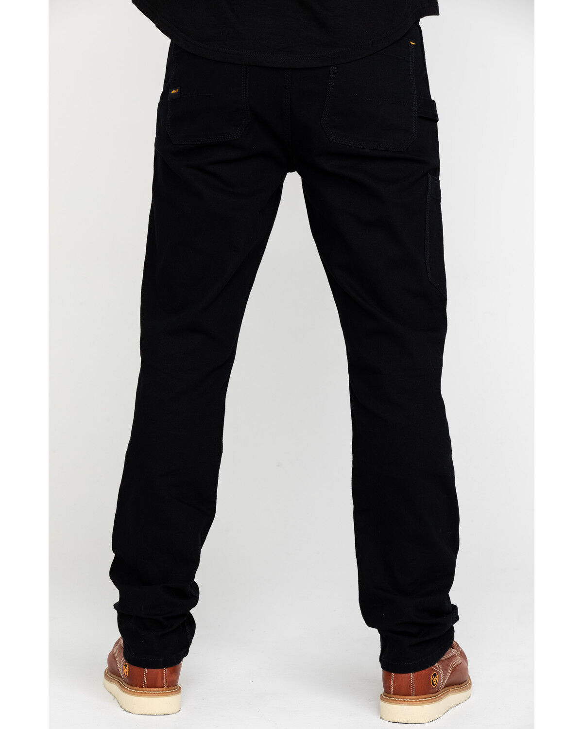 Image #1 - Ariat Men's Rebar M4 Made Tough Durastretch Double Front Straight Work Pants, Black, hi-res