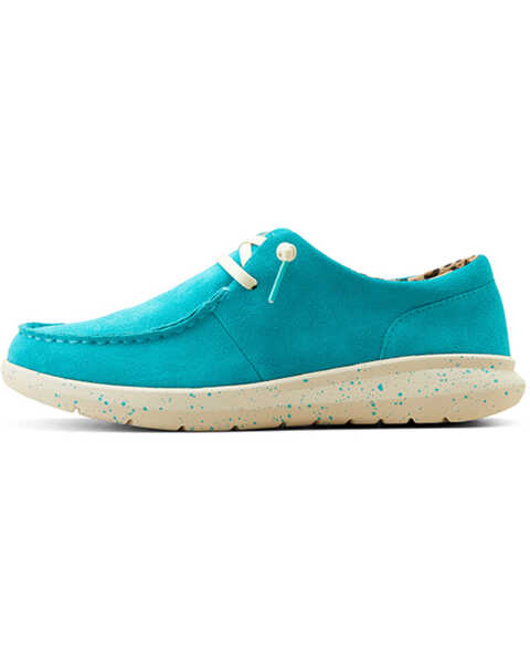 Image #2 - Ariat Women's Hilo Casual Shoes - Moc Toe , Blue, hi-res