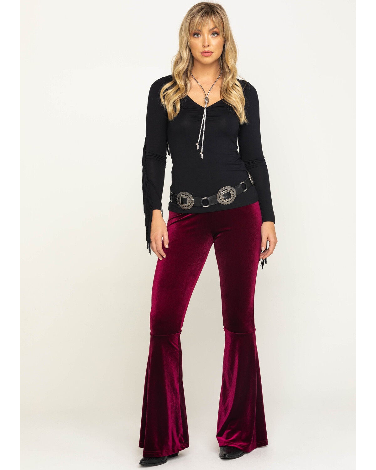 velvet bell bottoms