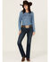 Image #1 - Wrangler Women's Q-Baby Medium Wash Mid Rise Ultimate Riding Bootcut Jeans , Medium Wash, hi-res