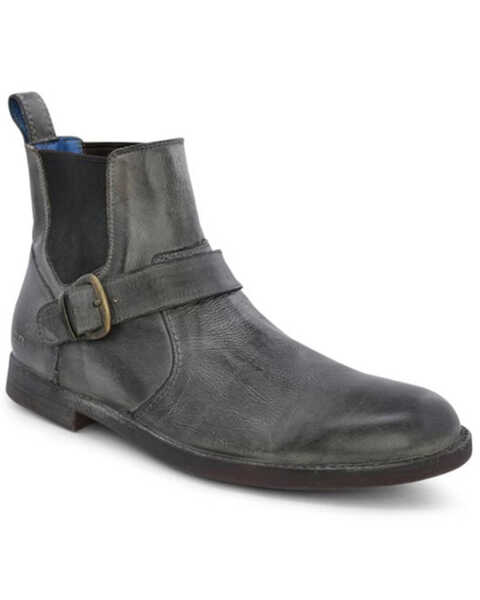 Image #1 - Bed Stu Men's Michelangelo Side Buckle Chelsea Boots - Round Toe , Black, hi-res