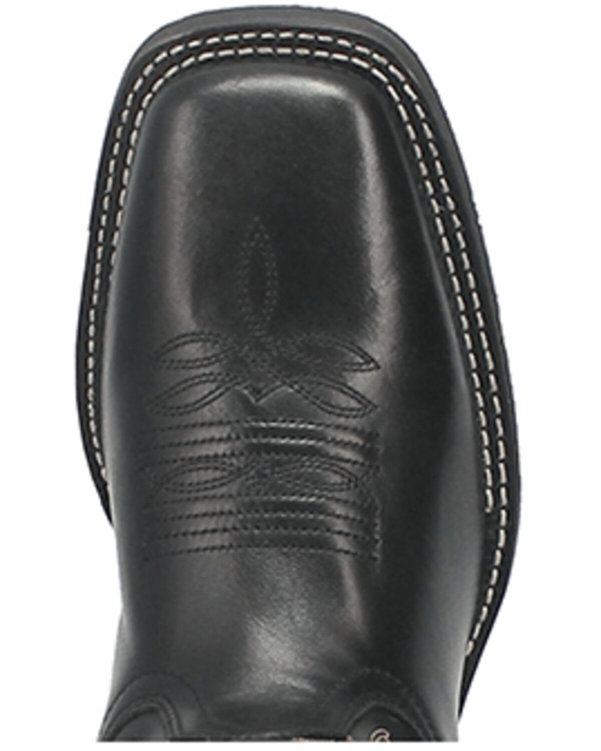 Image #6 - Laredo Men's Kane Western Boots - Broad Square Toe, Black, hi-res