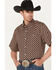 Image #2 - RANK 45® Men's Mudslinger Geo Print Button-Down Stretch Western Shirt , Multi, hi-res
