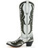 Image #3 - Corral Women's Polymer Blacklight Overlay Tall Western Boots - Snip Toe, White, hi-res