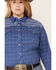 Image #3 - Rough Stock by Panhandle Women's Carrigan Classic Plaid Long Sleeve Western Shirt - Plus, Blue, hi-res