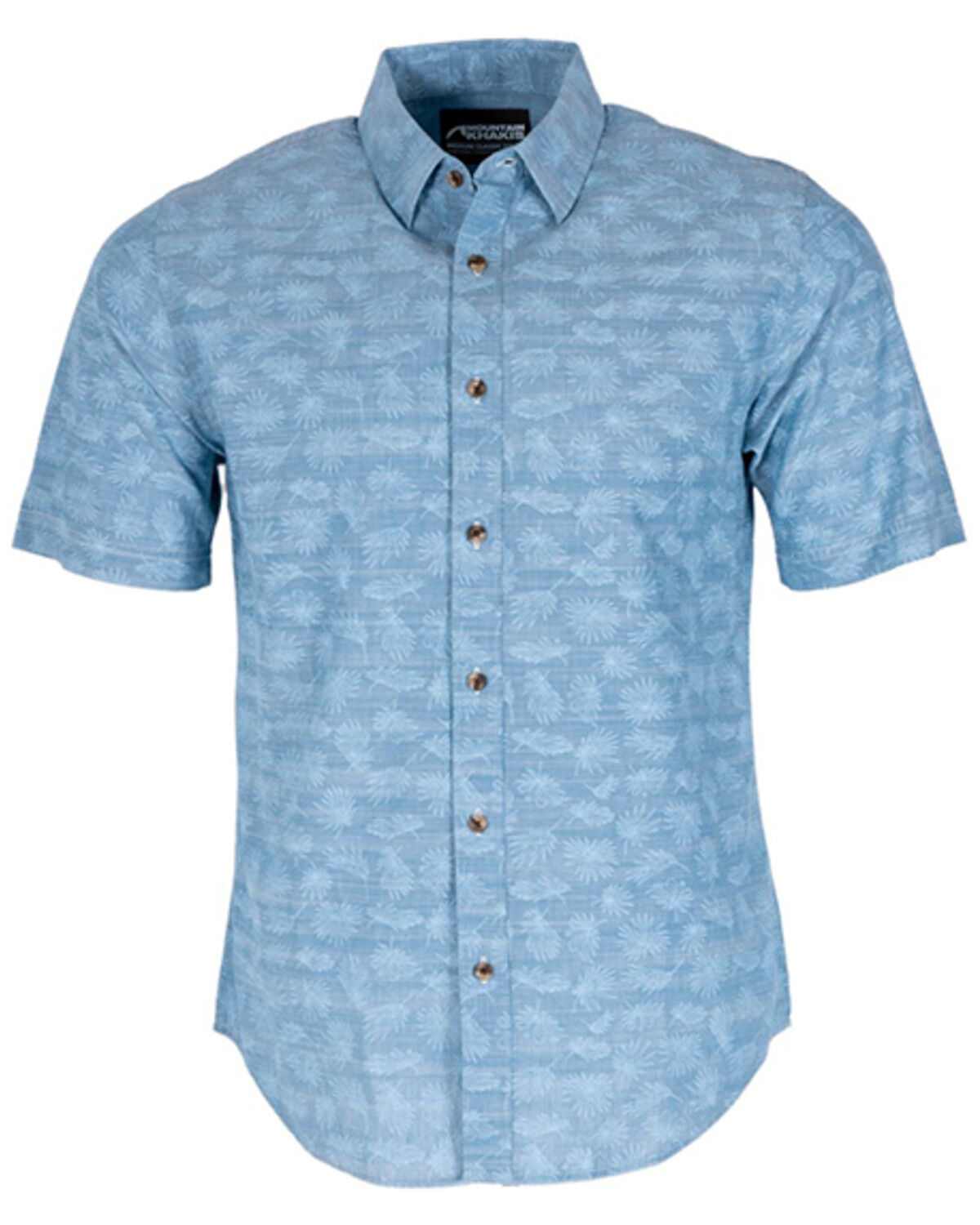 Image #1 - Mountain Khakis Men's Basin Short Sleeve Woven Shirt, Blue, hi-res