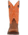 Image #4 - Durango Men's Rebel Performance Western Boots - Square Toe , Orange, hi-res