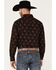 Image #4 - Panhandle Select Men's Floral Print Long Sleeve Snap Western Shirt, Rust Copper, hi-res