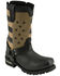 Image #1 - Milwaukee Leather Men's Stars And Stripes Motorcycle Harness Boots - Square Toe, Black, hi-res