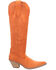 Image #2 - Dingo Women's Thunder Road Western Performance Boots - Pointed Toe, Orange, hi-res