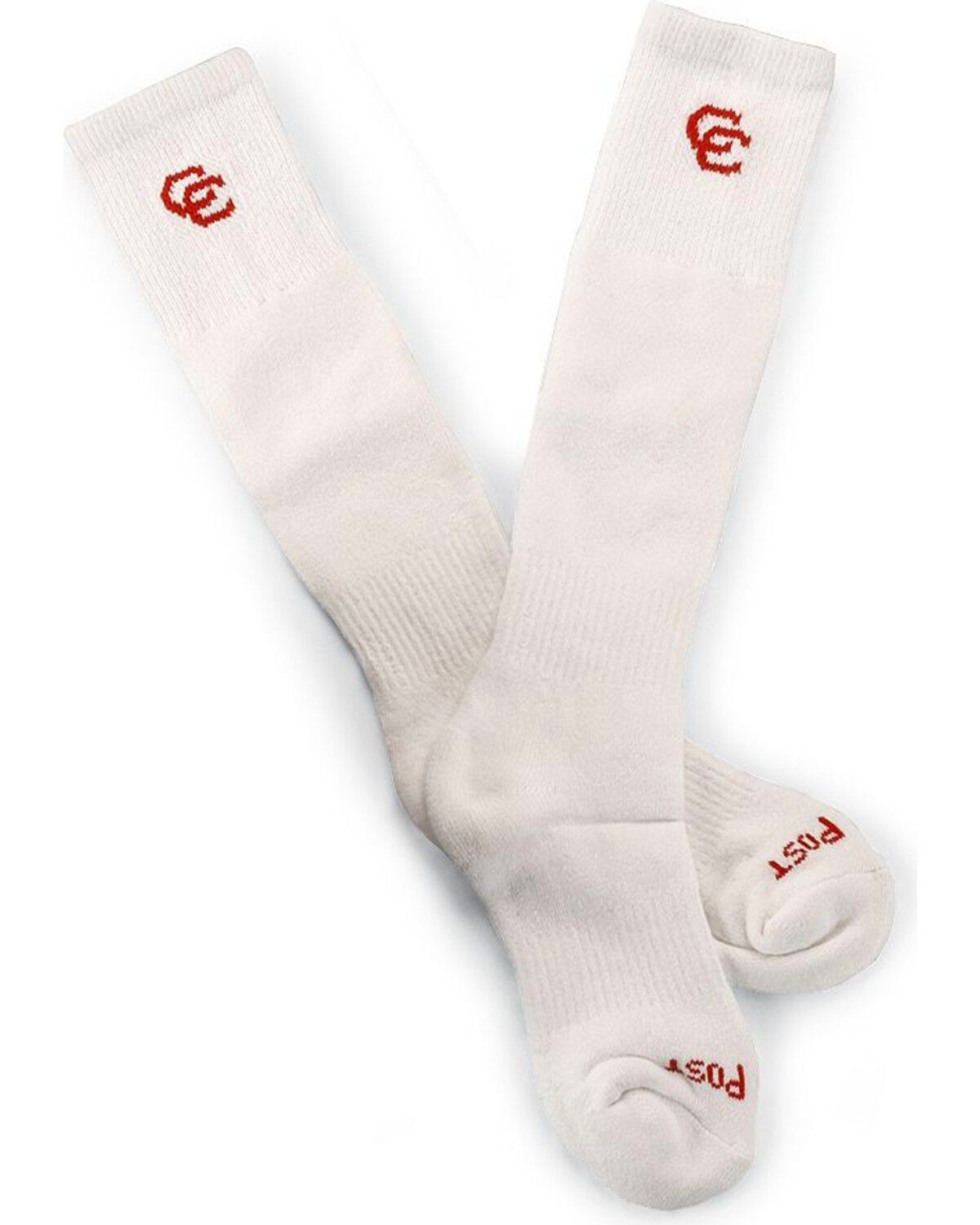Image #3 - Dan Post Women's Cowgirl Certified Boot Socks - 2 Pack, White, hi-res