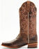 Shyanne Women's Cassidy Spice Combo Leather Western Boots - Square Toe , Brown, hi-res