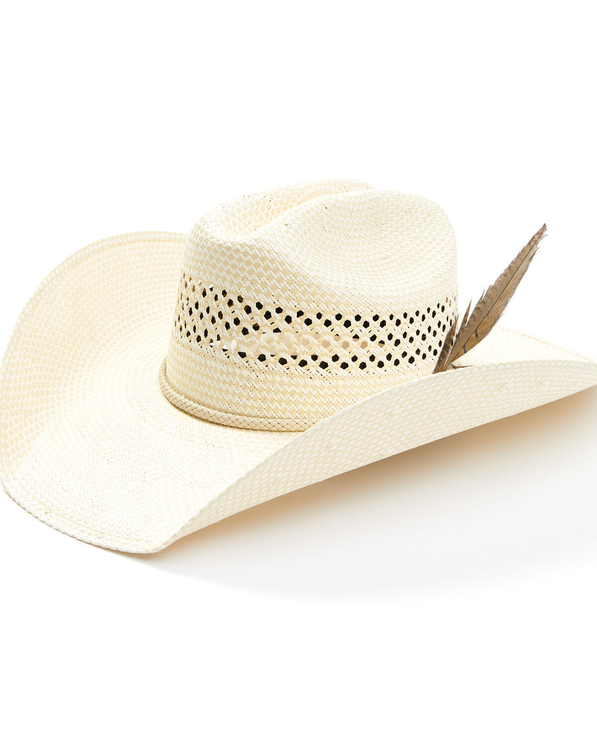 Image #1 - Justin Waco 50X Straw Cowboy Hat, Ivory, hi-res