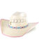 Image #1 - Charlie 1 Horse Girls' Gracie Straw Cowboy Hat, Natural, hi-res