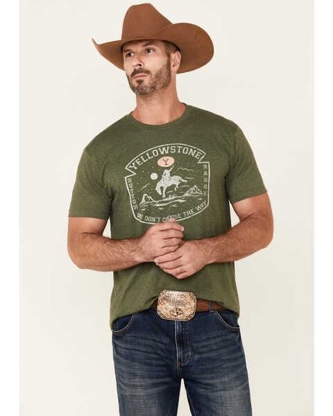 Paramount Network’s Yellowstone Men's Green Home Brand Graphic Short Sleeve T-Shirt , Green, hi-res