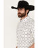 Image #2 - Ariat Men's Otto Southwestern Print Short Sleeve Button-Down Western Shirt, White, hi-res
