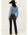 Image #1 - Wrangler Women's Shiloh Dark Wash Low Rise Ultimate Riding Stretch Bootcut Jeans, Dark Wash, hi-res