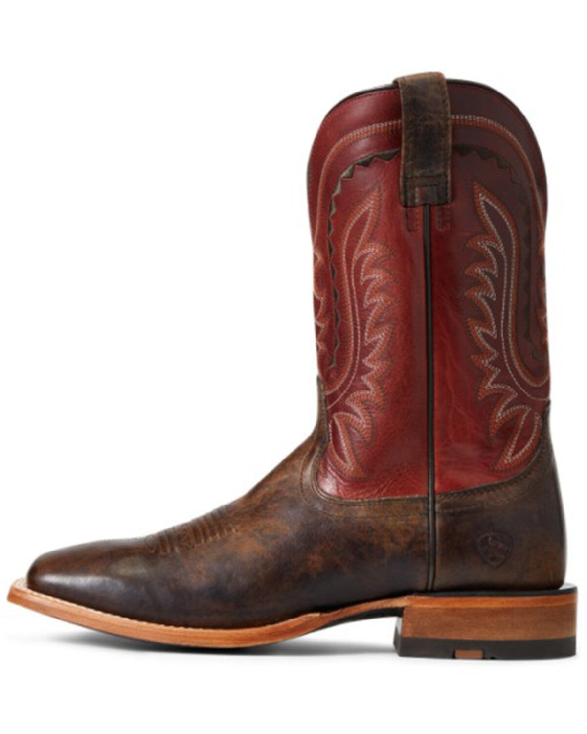 Image #2 - Ariat Men's Parada Tek Leather Western Boot - Broad Square Toe, Brown, hi-res
