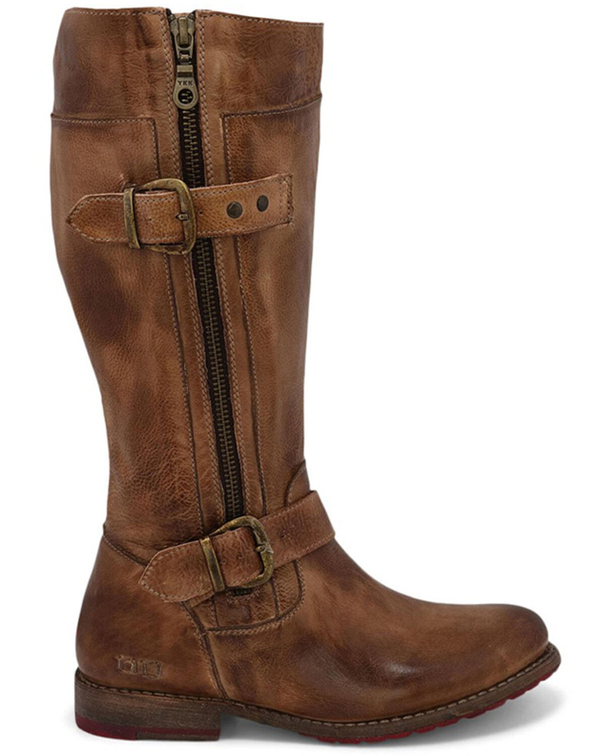 Image #2 - Bed Stu Women's Gogo Lug Wide Calf Boots - Round Toe, Tan, hi-res