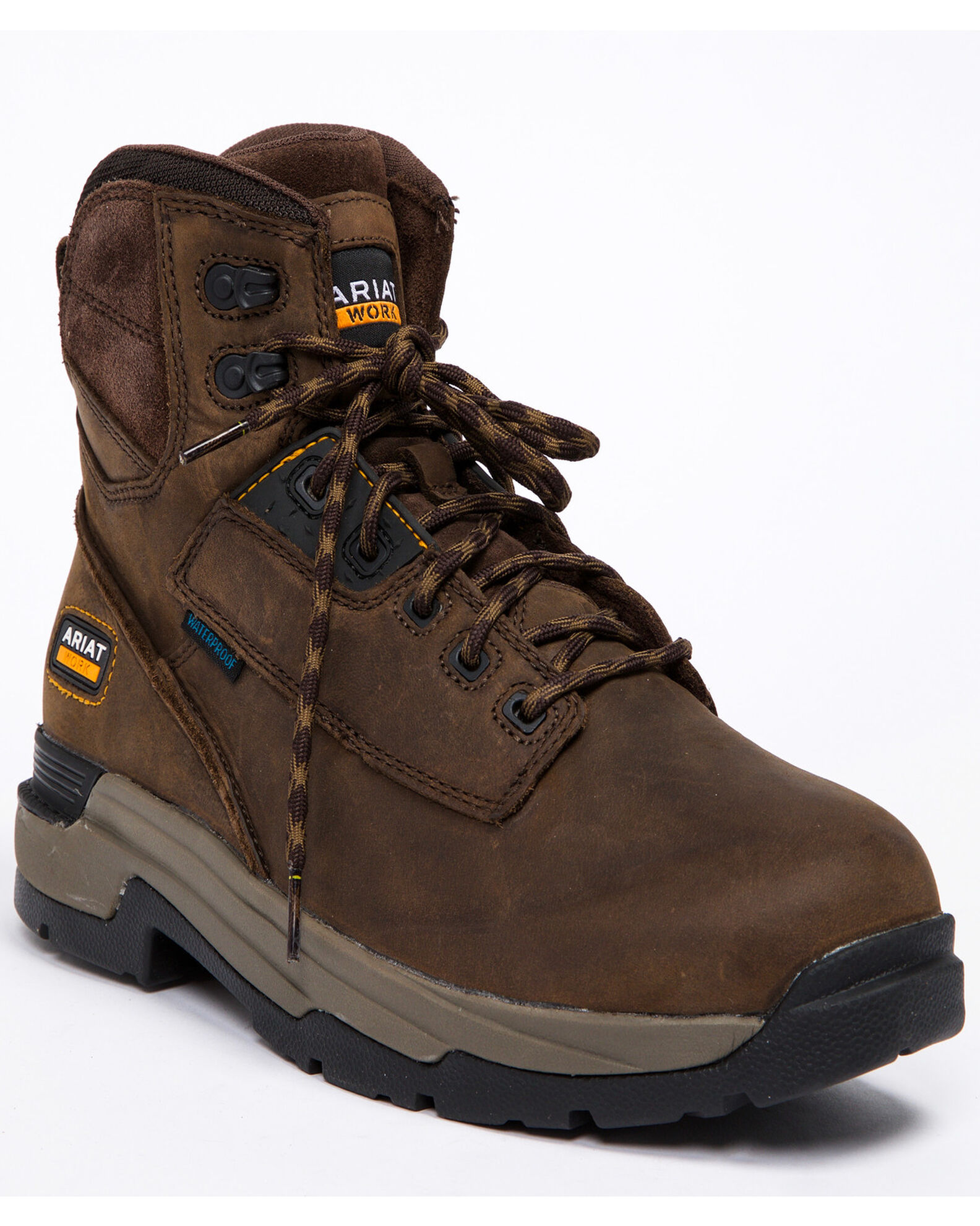 Ariat Men s Mastergrip 6 Waterproof Work Boots Soft Toe Sheplers