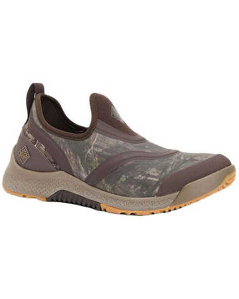 Image #1 - Muck Boots Men's Realtree Camo Outscape Low Slip-On Rubber Shoes , Camouflage, hi-res