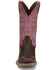 Image #4 - Justin Women's Demeter Performance Western Boots - Broad Square Toe, Pink, hi-res