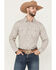 Image #1 - Moonshine Spirit Men's Trench Town Striped Long Sleeve Snap Western Shirt, Purple, hi-res
