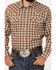 Image #3 - Cody James Men's Reverent Plaid Print Long Sleeve Snap Western Shirt - Tall, Rust Copper, hi-res