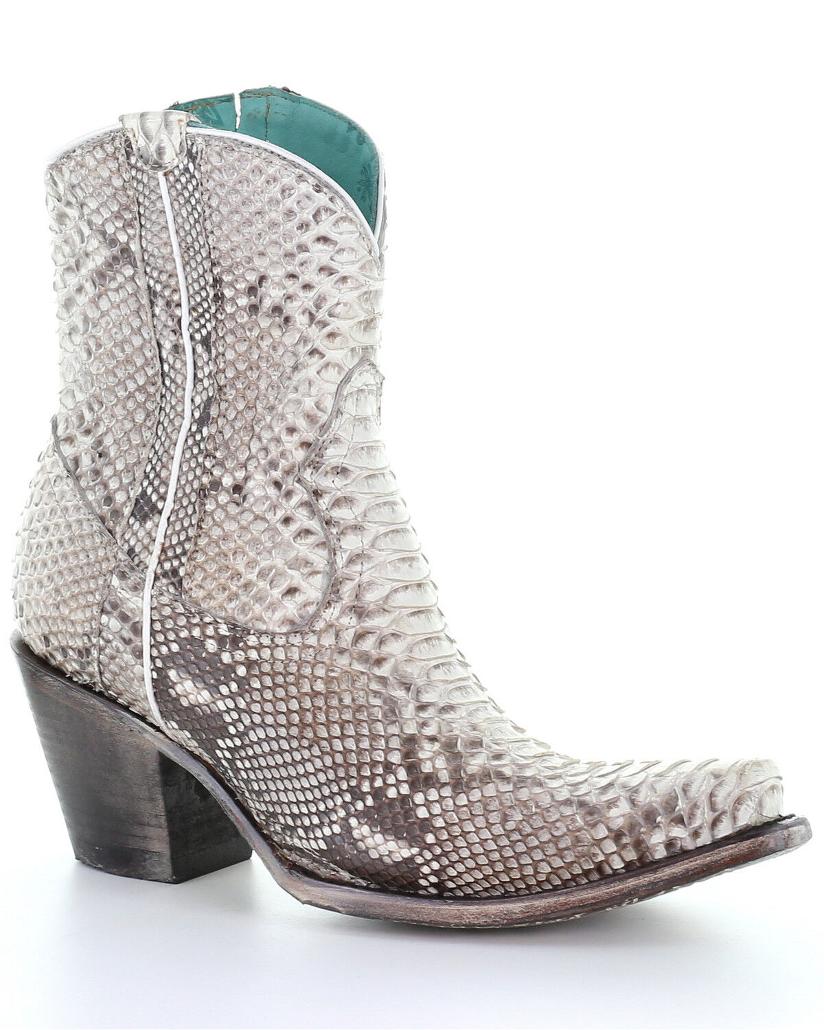 Image #1 - Corral Women's Python Western Booties - Snip Toe, Python, hi-res