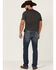 Image #2 - Moonshine Spirit Men's Diamond Hitch Medium Dark Wash Stretch Slim Straight Jeans , Blue, hi-res