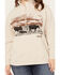 Ariat Women's R.E.A.L. Scenic Pasture Half Zip Pullover - Plus, Oatmeal, hi-res