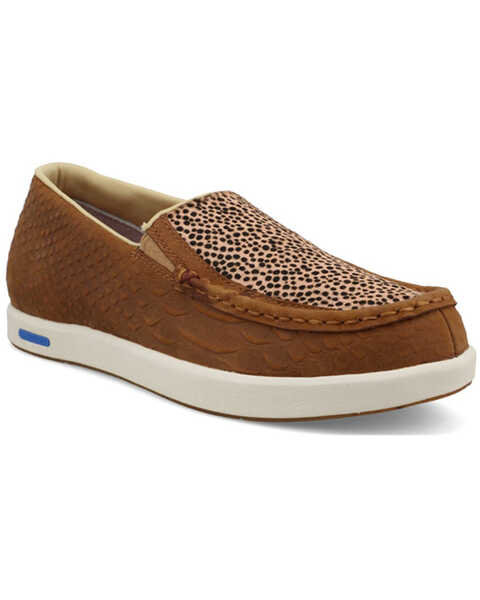 Image #1 - Twisted X Women's Slip-On Ultralite X Casual Shoes - Moc Toe , Caramel, hi-res