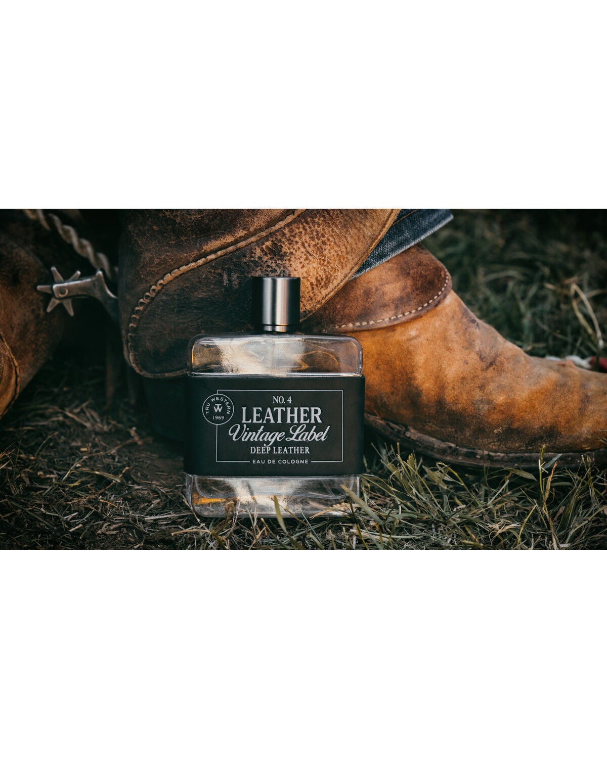Image #5 - Tru Fragrances Men's No. 4 Leather Vintage Label Deep Leather Eau de Cologne, No Color, hi-res