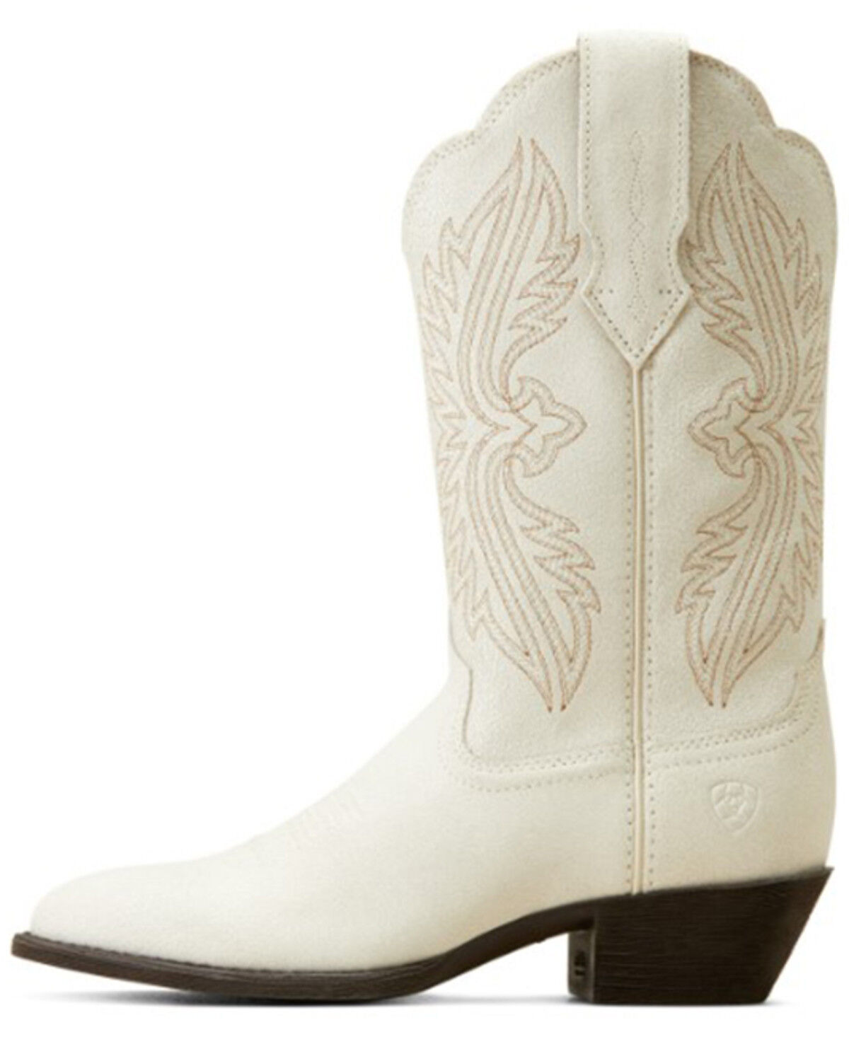Image #2 - Ariat Women's Heritage StretchFit Western Boots - Round Toe, White, hi-res