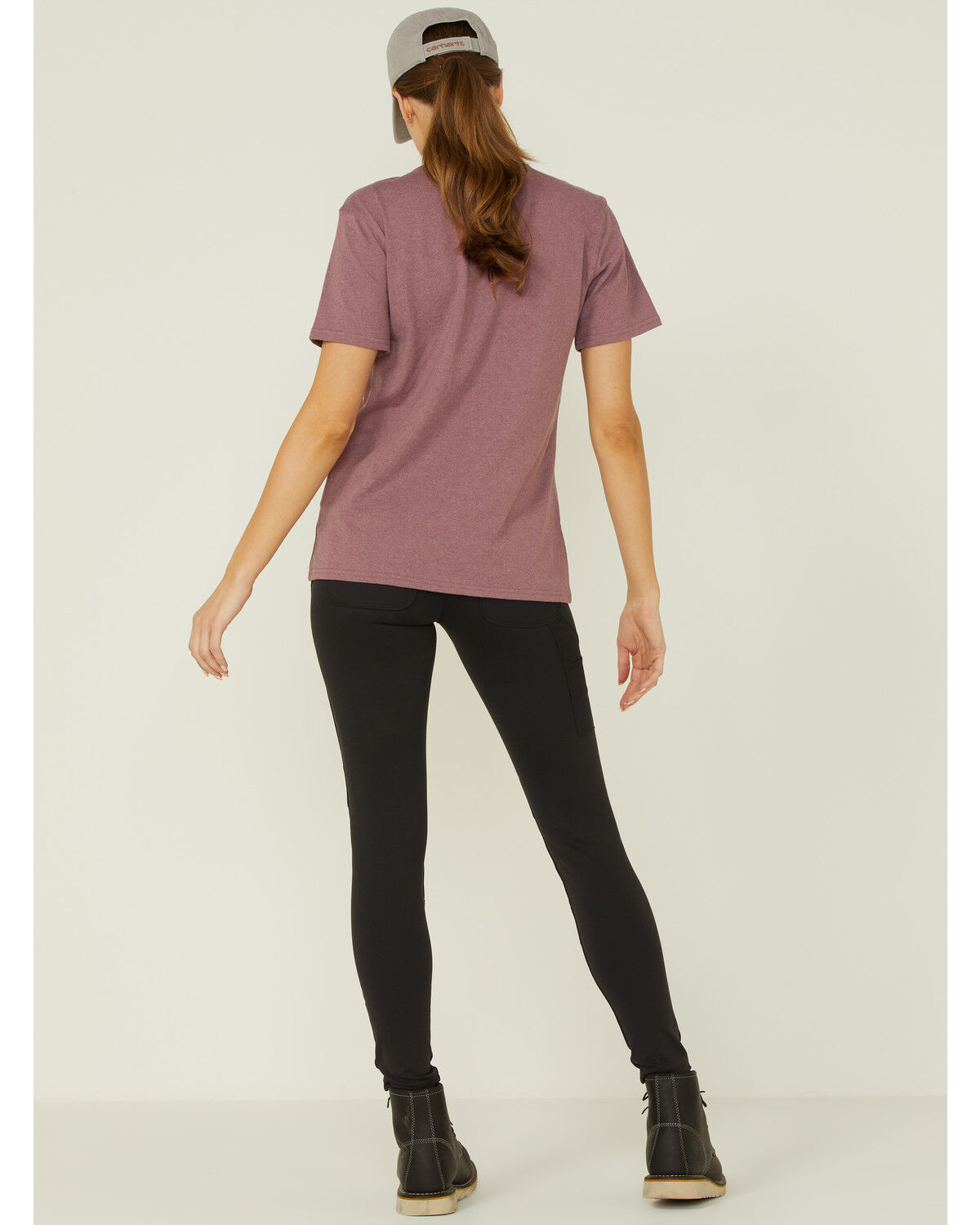 Image #4 - Carhartt Women's Force Utility Knit Leggings, Grey, hi-res