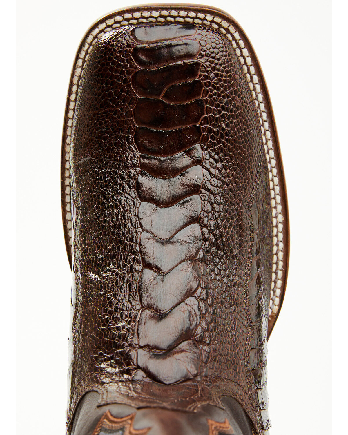 Image #6 - Cody James Men's Antique Cafe Ostrich Leg Exotic Western Boots - Broad Square Toe, Brown, hi-res