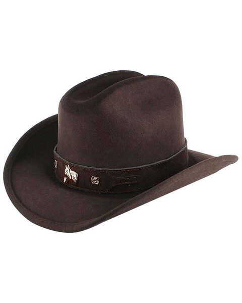 Cody James Boys' Monte Carlo Horsing Around Cowboy Hat, Chocolate, hi-res