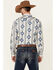 Image #4 - Rock & Roll Denim Men's Navy Southwestern Print Long Sleeve Snap Western Shirt, , hi-res