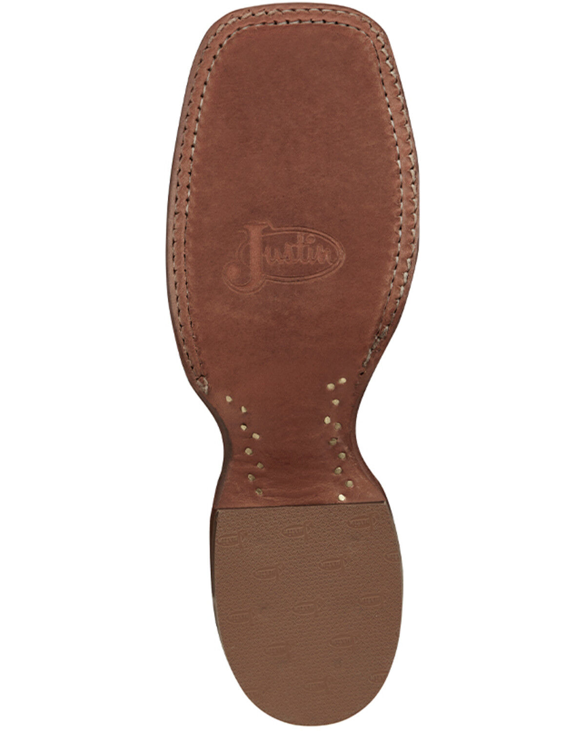 Image #7 - Justin Women's Stoneage Western Boots - Broad Square Toe, Cognac, hi-res