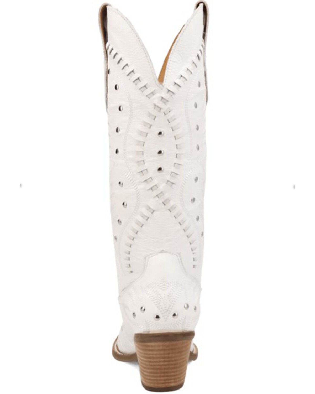 Image #5 - Dingo Women's Pretty 'N Pink Western Boots - Snip Toe, White, hi-res
