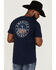 Smith & Wesson Men's American Original Circle Graphic Short Sleeve T-Shirt , Navy, hi-res