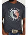 Image #3 - RANK 45® Men's Roper Circle Logo Short Sleeve Graphic T-Shirt, Navy, hi-res