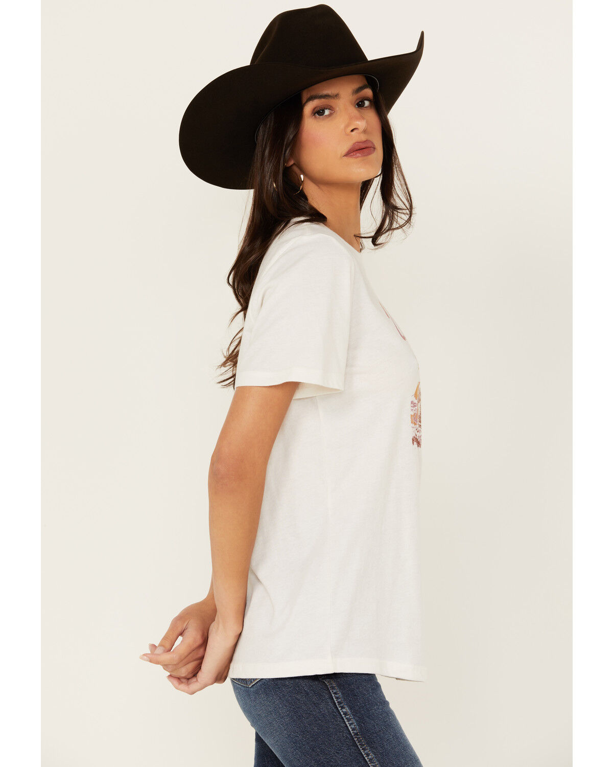 Image #2 - Wrangler Women's Scenic Short Sleeve Graphic Tee, White, hi-res