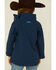 Hooey Girls' Softshell Zip-Front Jacket , Navy, hi-res